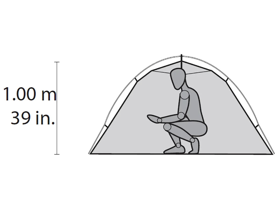 MSR Tenda de Campismo Hubba Hubba™ NX 2 White/Red