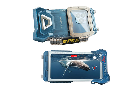 DIVEVOLK SeaTouch 4 MAX Underwater Housing - Blue