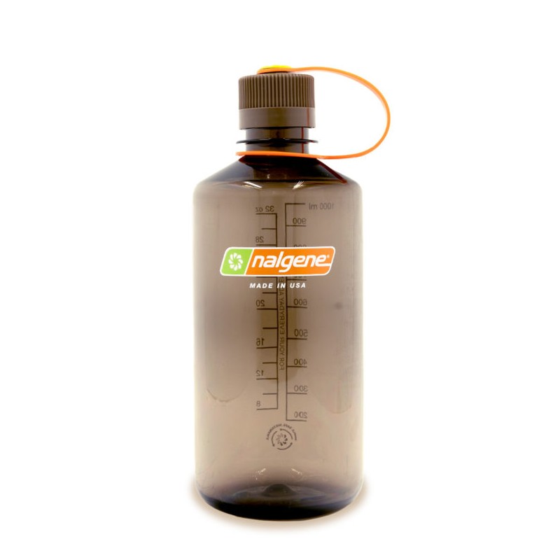 Nalgene Botella de Agua Boca Estrecha 1Lt Marrón