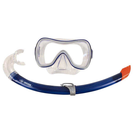 Beuchat Snorkel Duo +400 Set Senior, Azul