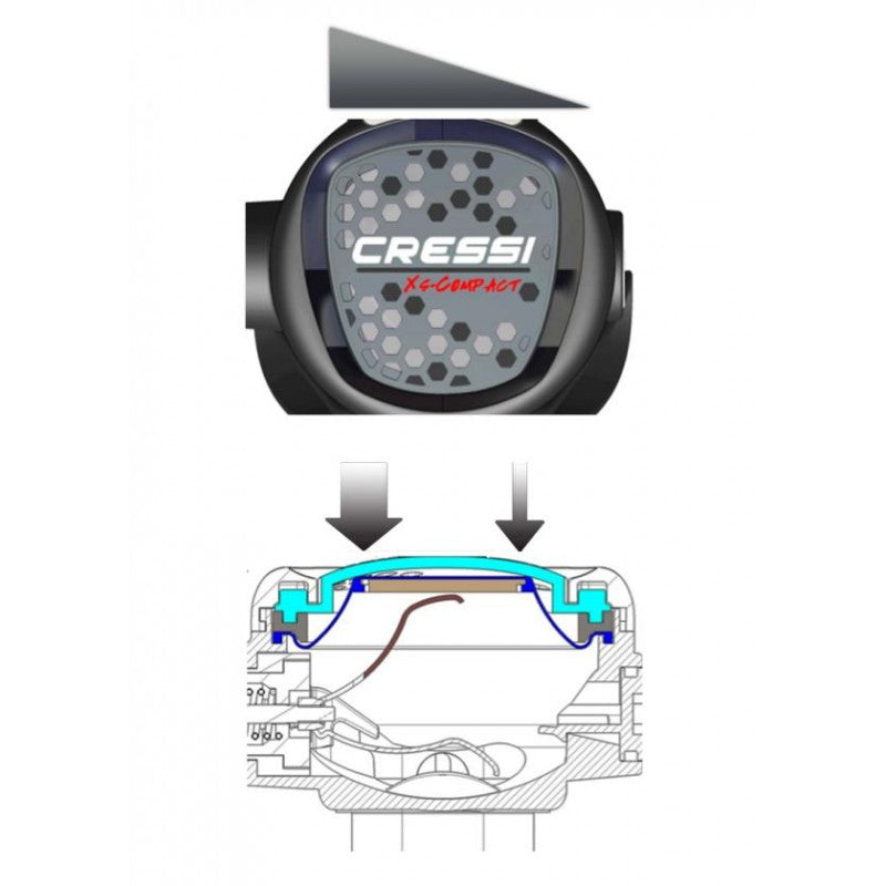 outpro-Cressi-Regulador-/-1ºandar-com-octopus-/-2ºandar-XS-COMPACT-AC2-